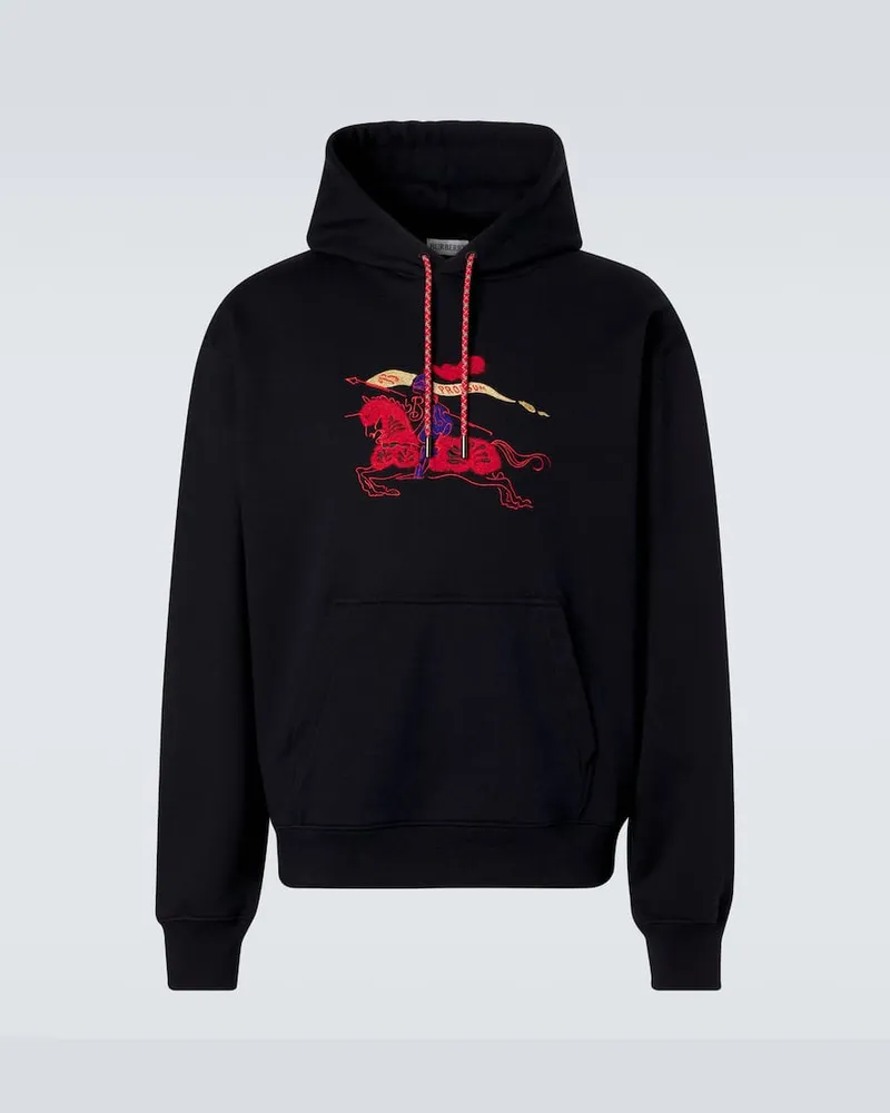 Burberry Hoodie EKD aus Baumwolle Blau