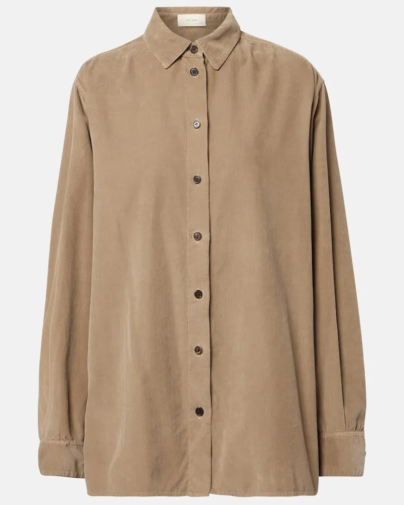 The Row Hemd Sisilia aus Baumwoll-Cord Beige
