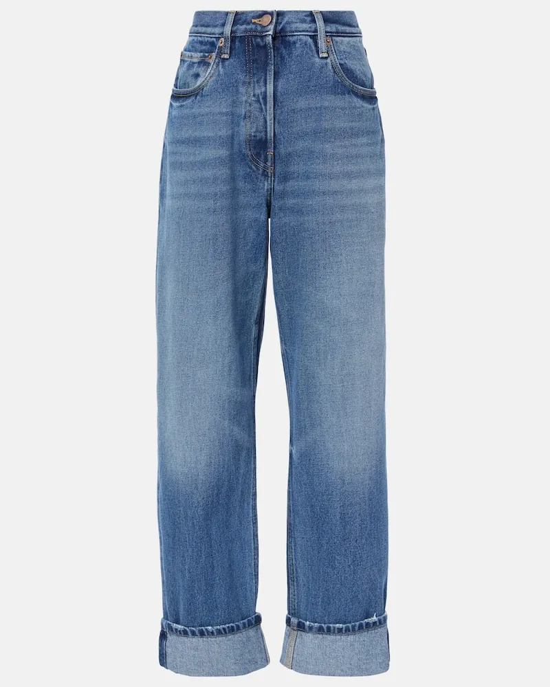 Prada Wide-Leg Jeans Blau