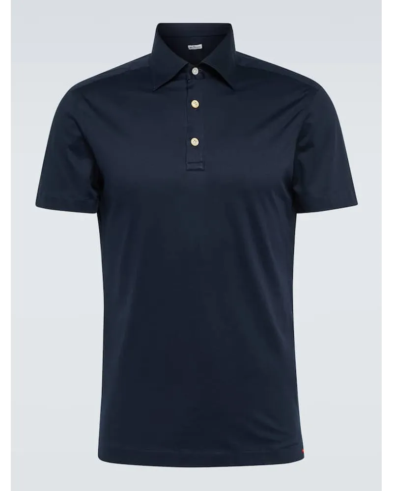 Kiton Polohemd aus Baumwolle Blau