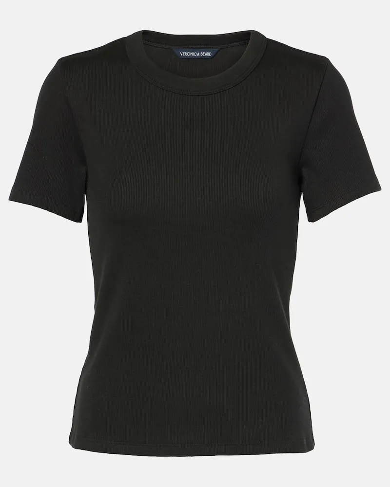 Veronica Beard T-Shirt Pruitt aus Jersey Schwarz