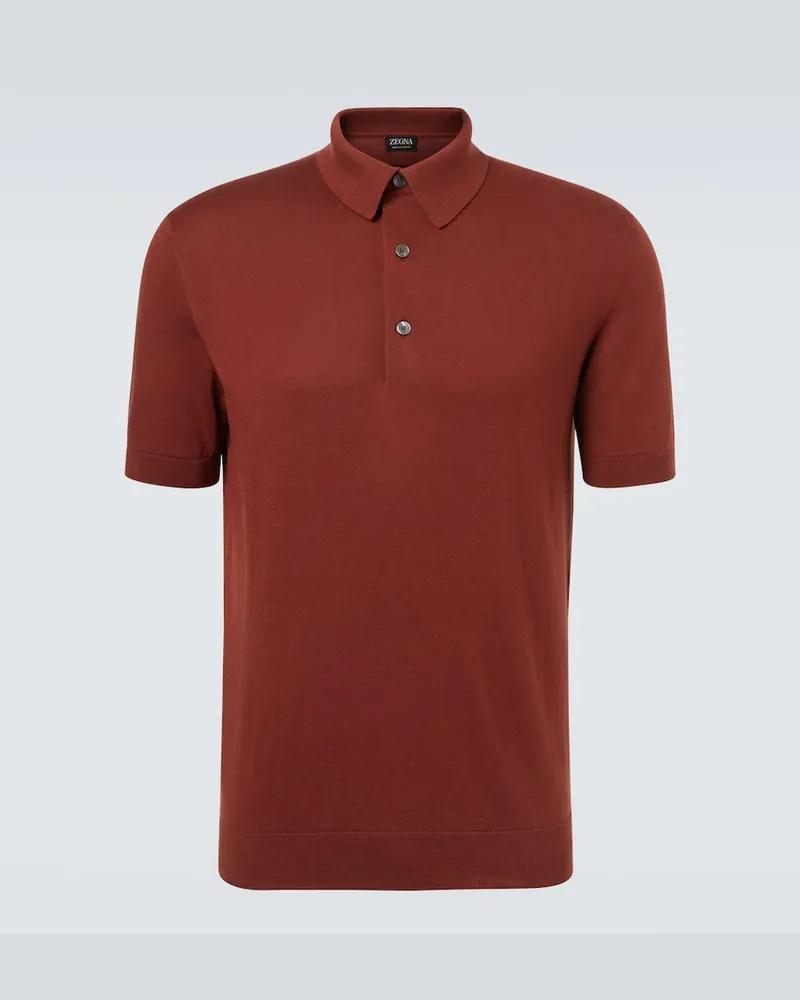 Ermenegildo Zegna Polohemd aus Baumwolle Braun