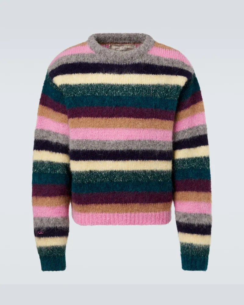ERL Pullover aus einem Alpakawollgemisch Multicolor