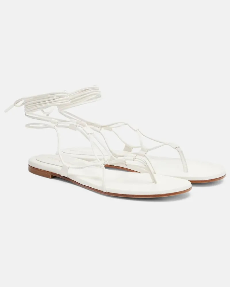 Gianvito Rossi Sandalen aus Leder Weiß