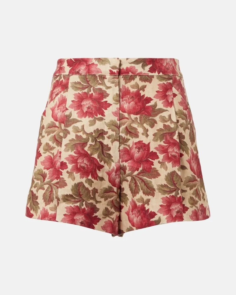 Posse Shorts Rosalie aus Leinen Rot