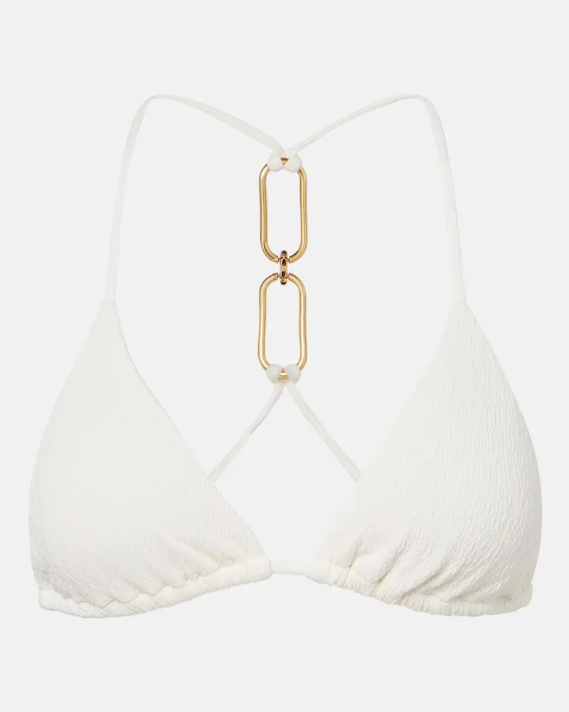 ViX X Rosie Huntington-Whiteley Bikini-Oberteil Jo Weiß