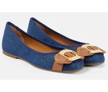 See By Chloe Ballerinas Chany aus Denim