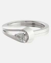 Repossi Ring Serti Inverse aus 18kt Weissgold mit Diamant Silber