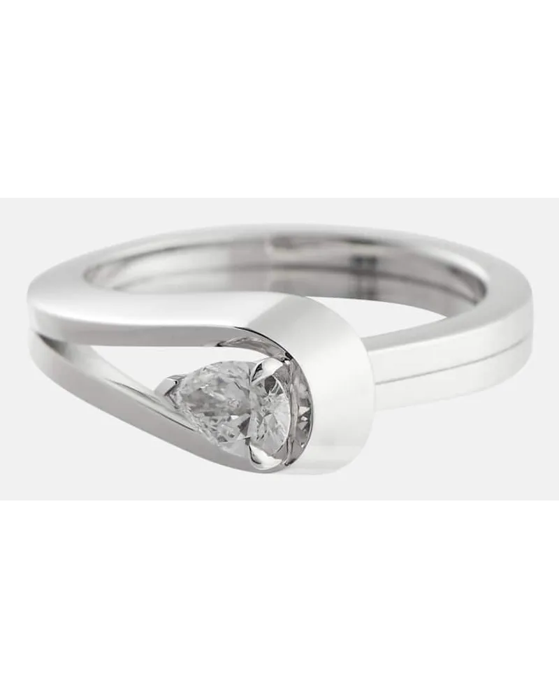 Repossi Ring Serti Inverse aus 18kt Weissgold mit Diamant Silber