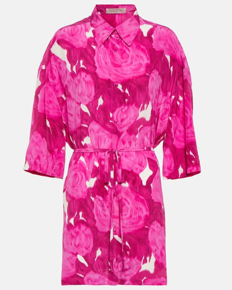 Valentino Garavani Hemd aus Seide Pink