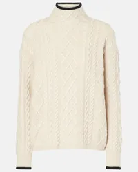 Max Mara Pullover Feltro aus Wolle und Kaschmir Weiss