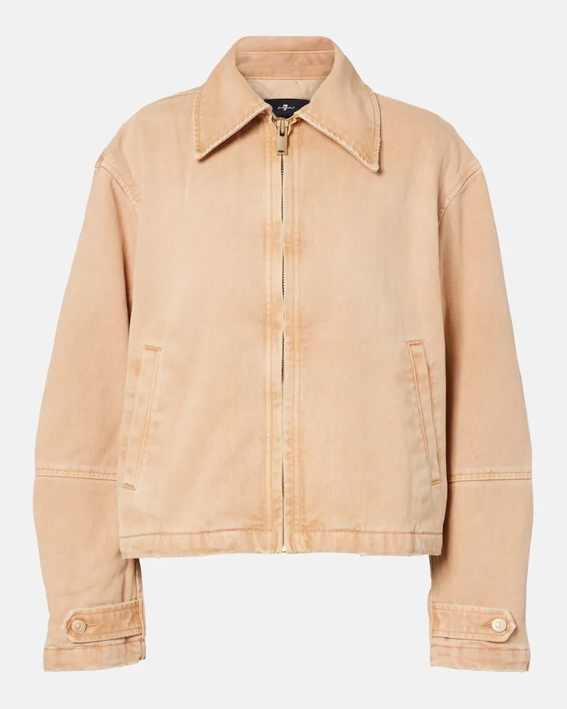 7 for all mankind Jeansjacke Beige