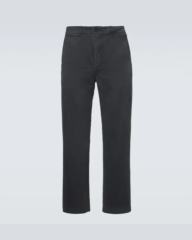 AURALEE Chinohose aus Baumwolle Schwarz