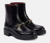 Ankle Boots Horsebit aus Leder