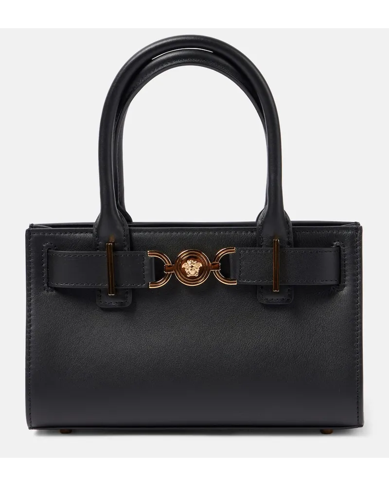 Versace Tote Medusa '95 Small aus Leder Schwarz