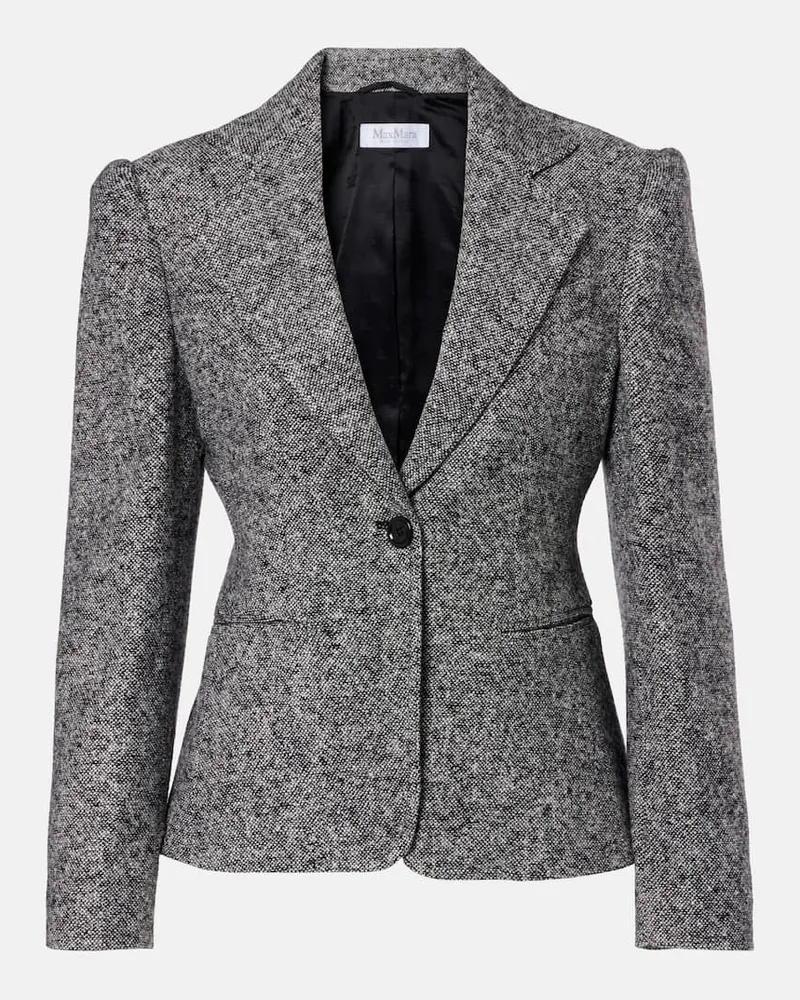 Max Mara Blazer Salmone aus Wolle und Seide Grau