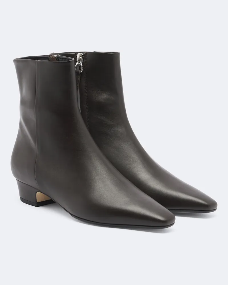 aeyde Ankle Boots Yasmin aus Leder Braun