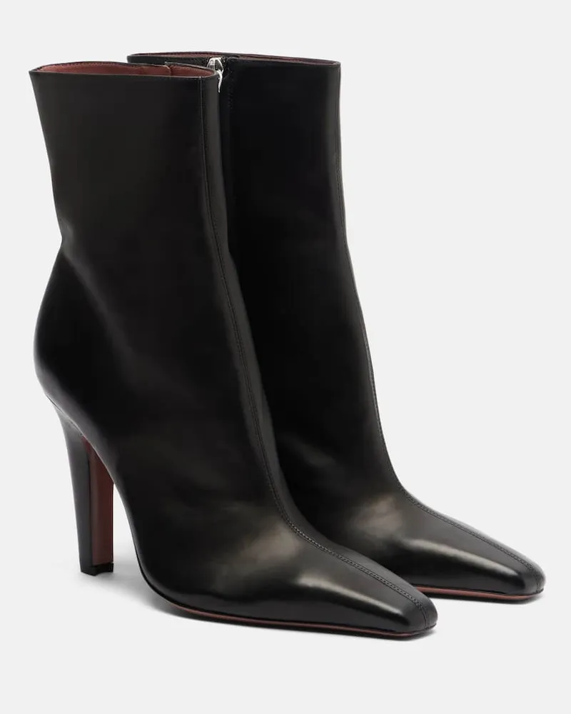 Paris Texas Ankle Boots Belle aus Leder Schwarz