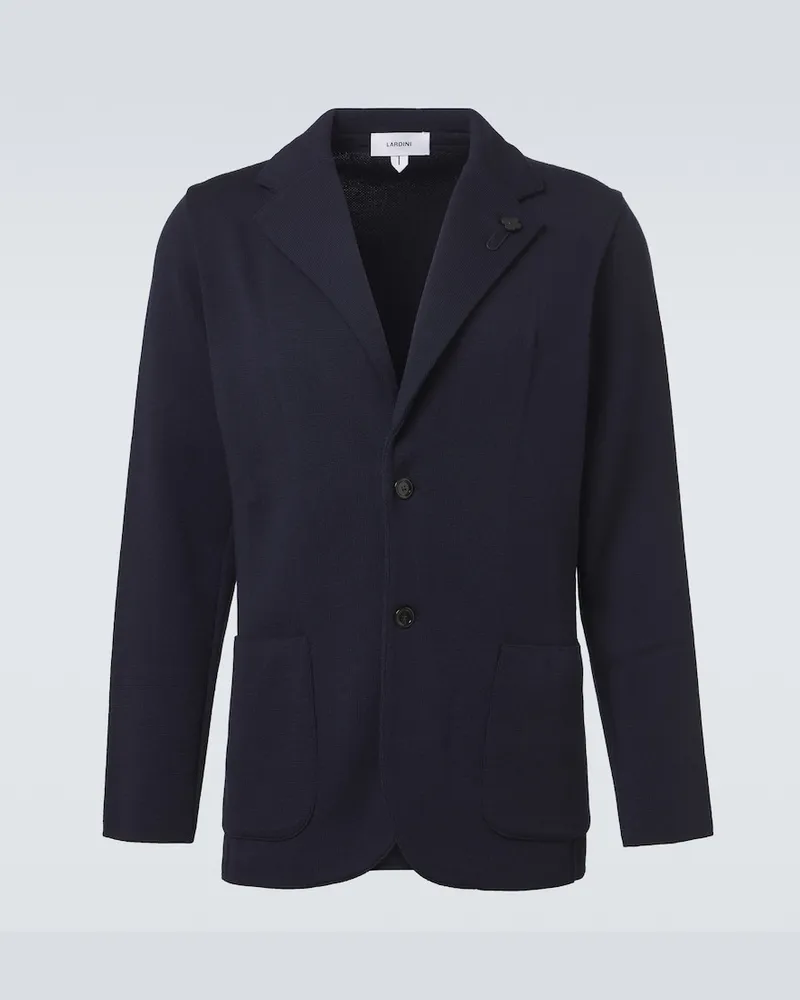 LARDINI Blazer aus Schurwolle Blau