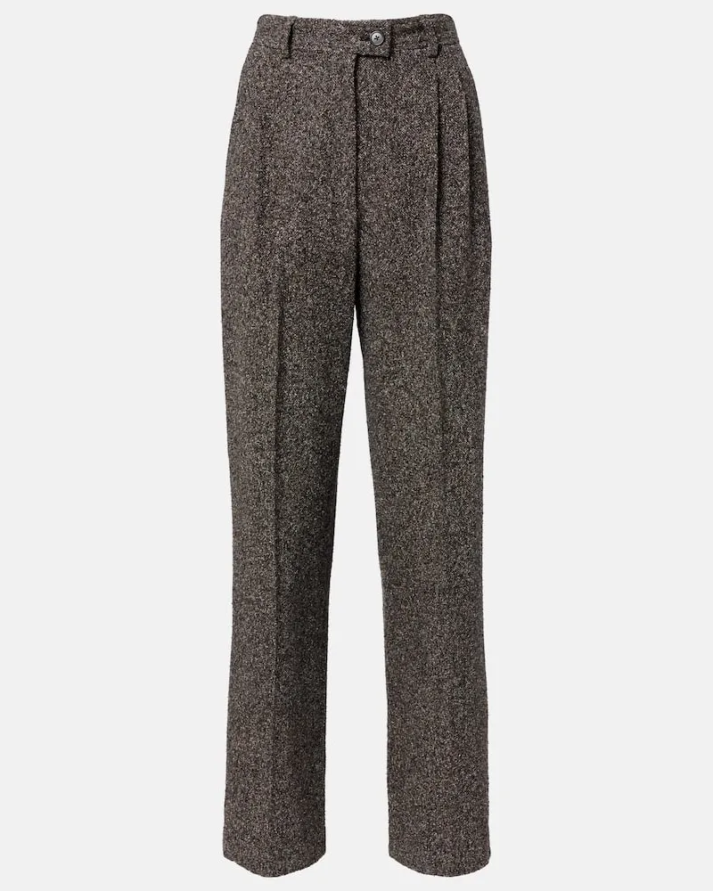 The Row Weite Hose Virgil aus Tweed Grau