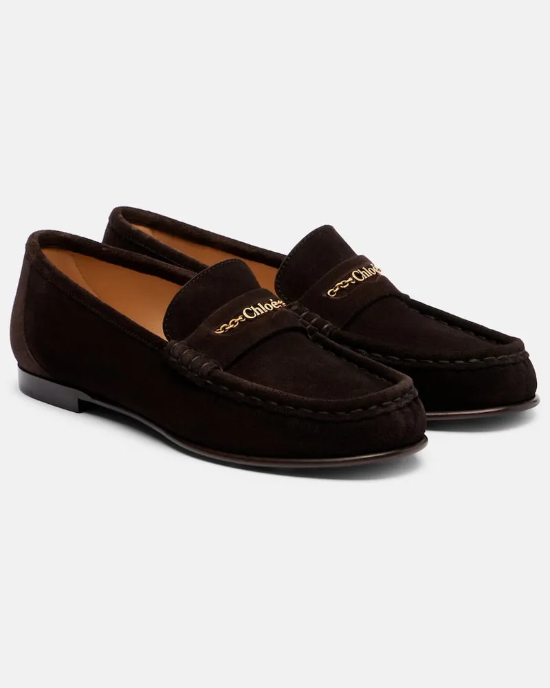 Chloé Chloé Loafers Chloé aus Veloursleder Braun