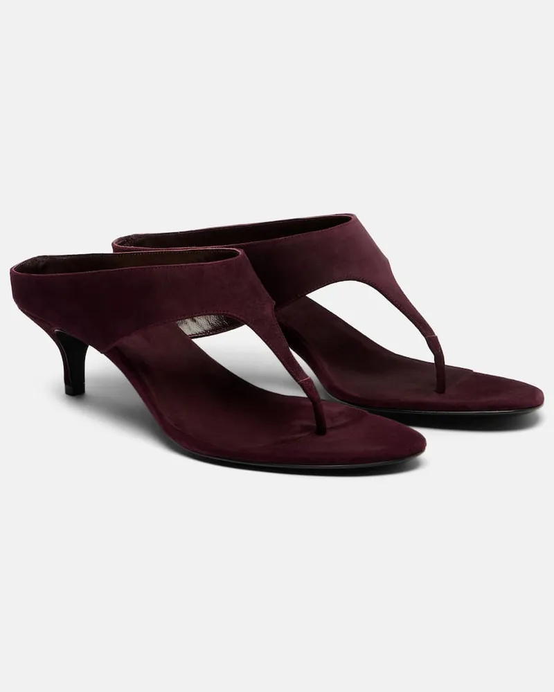 Magda Butrym Sandalen aus Veloursleder Violett
