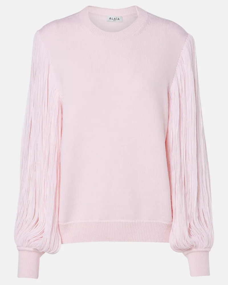 Alaïa Alaïa Pullover Tassel aus Wolle Pink