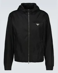 Prada Trainingsjacke aus Re-Nylon Schwarz