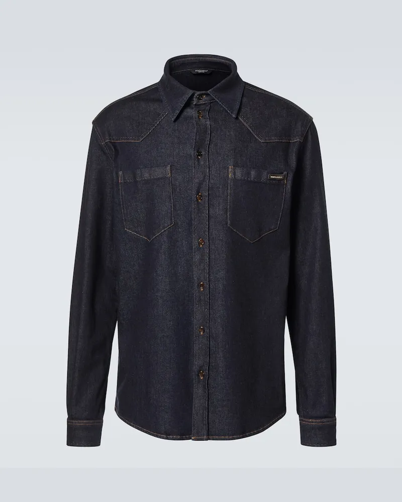 Dolce & Gabbana Jeanshemd Blau