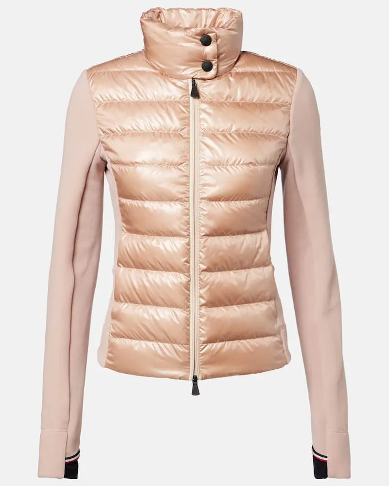 Moncler Daunenjacke aus Fleece Pink