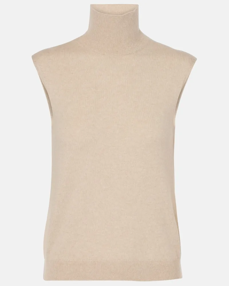 Loro Piana Top aus Kaschmir Beige