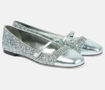Ballerinas Elisa mit Glitzer und Leder