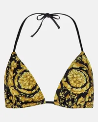 Versace Bikini-Oberteil Barocco Gold