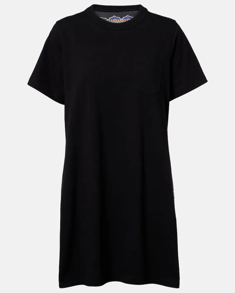 Sacai Minikleid aus Baumwolle Schwarz