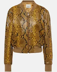 Isabel Marant Bomberjacke Cerem aus Leder Multicolor