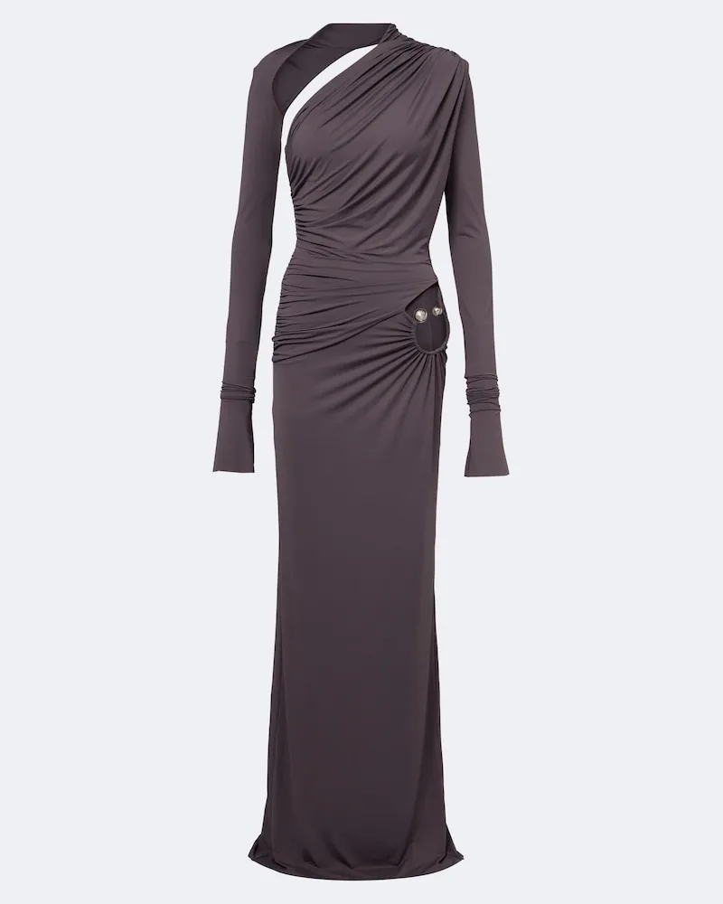 De La Vali Maxikleid Jade aus Jersey Grau