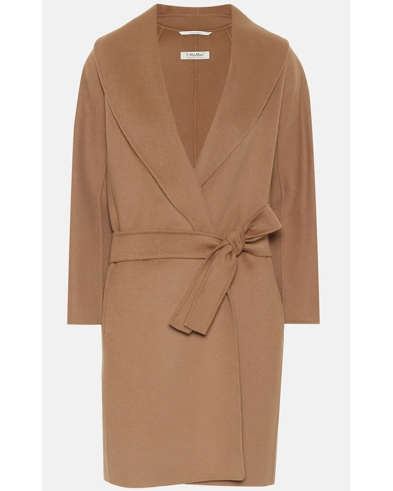 Max Mara Mantel Messi aus Schurwolle Beige