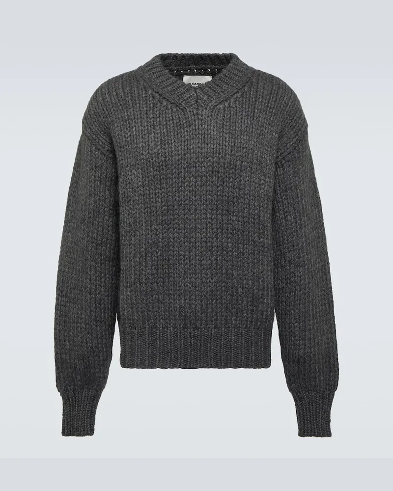 Jil Sander Pullover aus einem Wollgemisch Grau