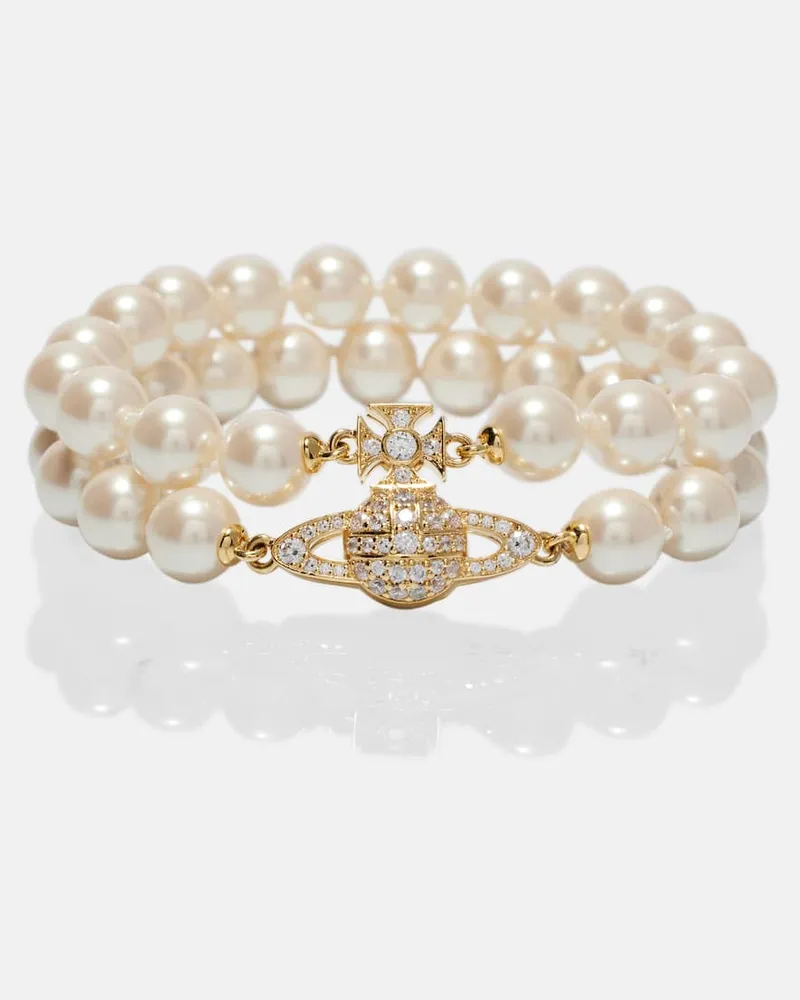 Vivienne Westwood Armband Graziella mit Zierperlen Gold