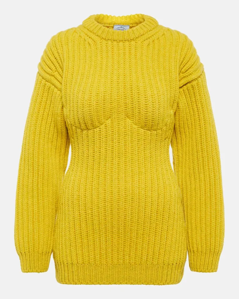 Prada Pullover aus Wolle Gelb