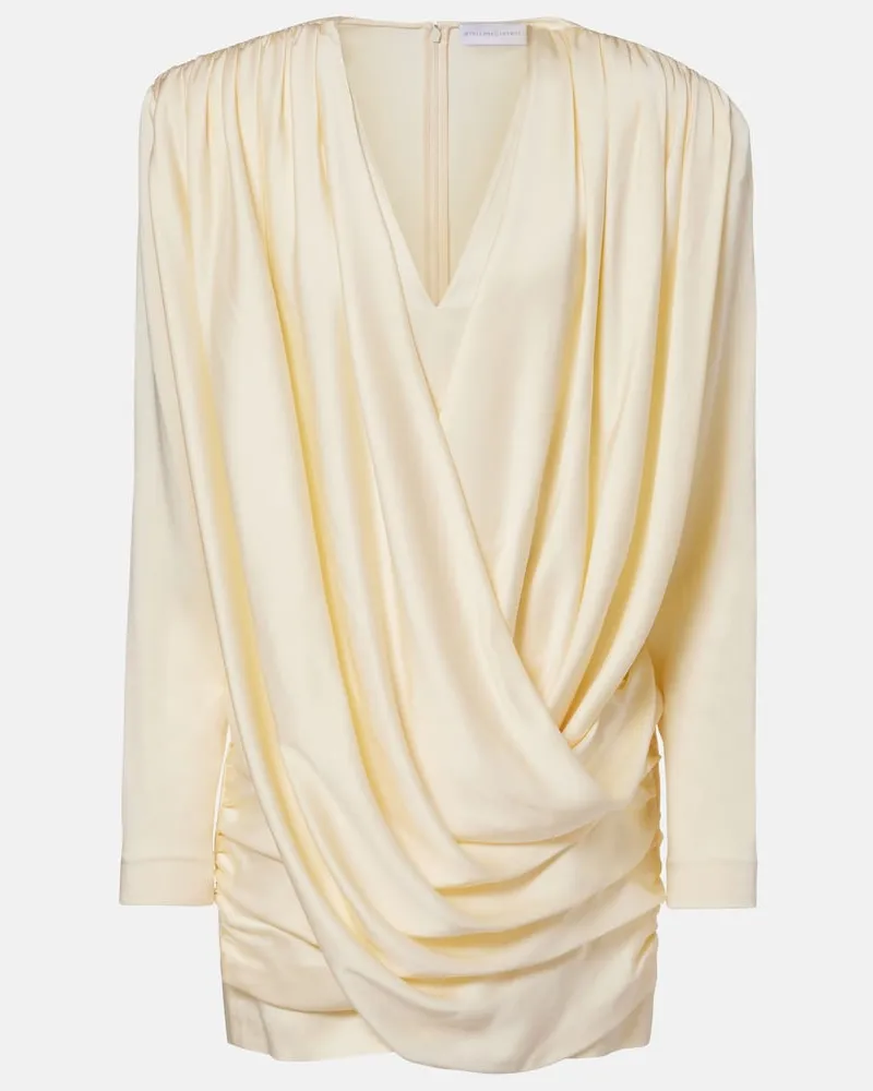 Stella McCartney Minikleid aus Satin Weiß