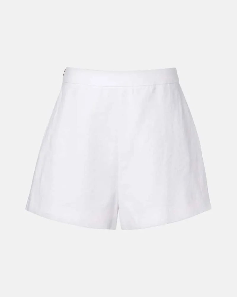 Posse Shorts Perri aus Leinen Weiß