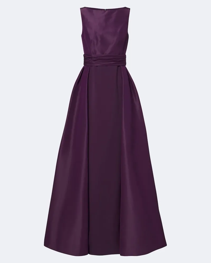 Carolina Herrera New York Robe aus Seidentaft Violett