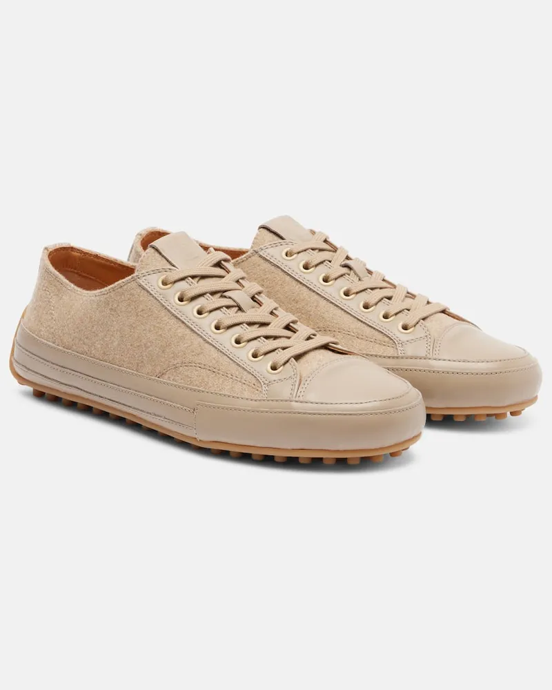 TOD'S Sneakers Gommino aus Leder Beige