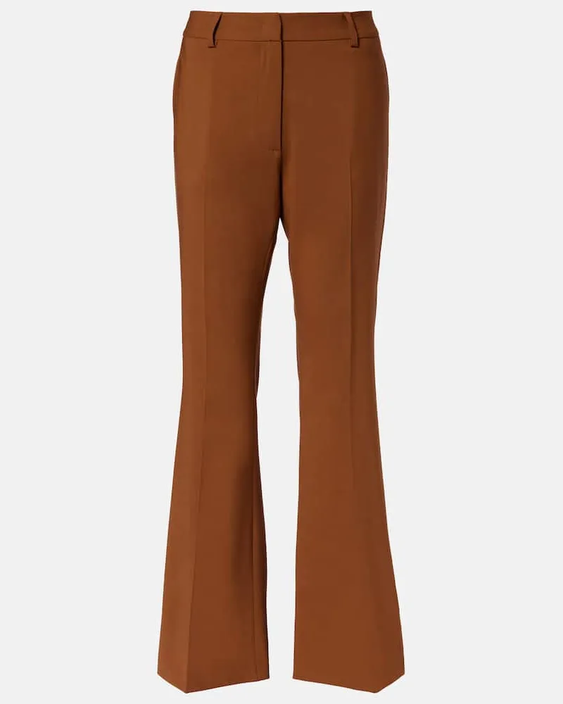 Etro Hose aus einem Wollgemisch Braun