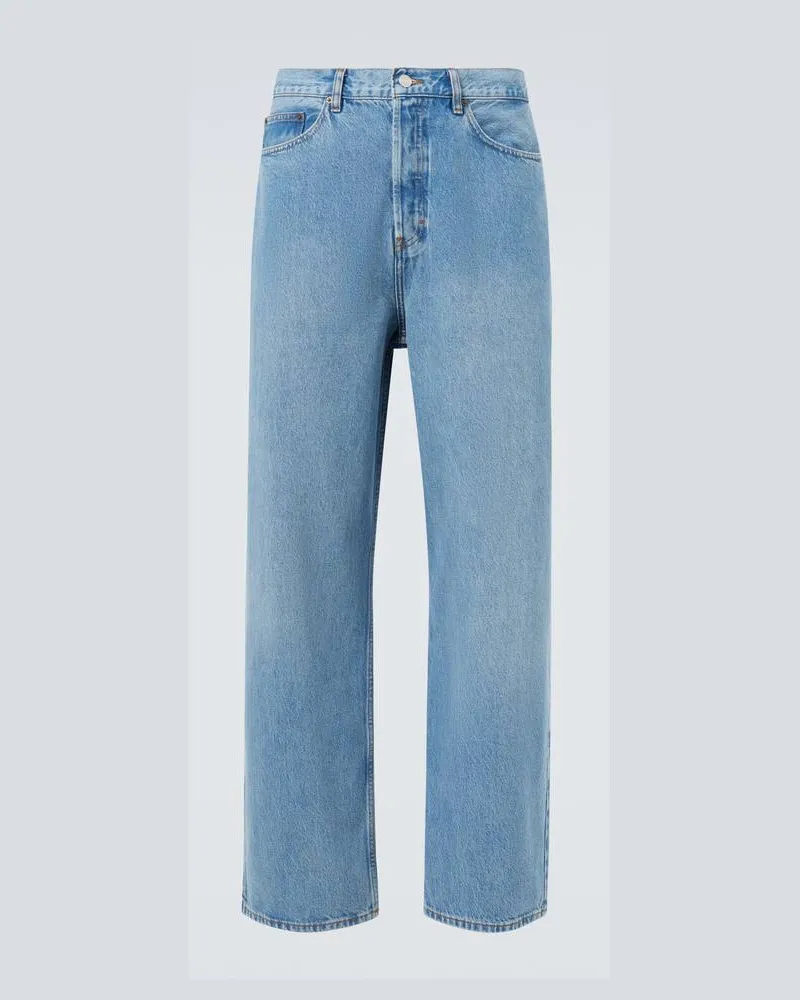 Frame Denim High-Rise Wide-Leg Jeans The Baggy Blau