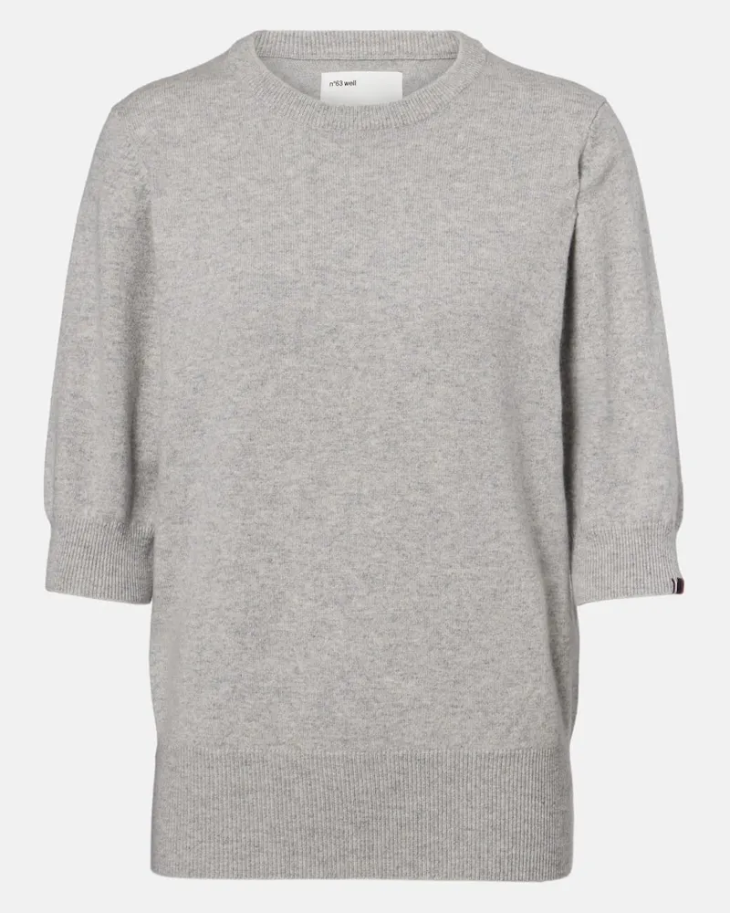 extreme cashmere Pullover N°63 Well aus einem Kaschmirgemisch Grau
