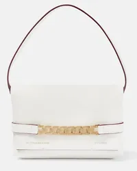 Victoria Beckham Bridal Schultertasche Mini Chain aus Leder Weiss