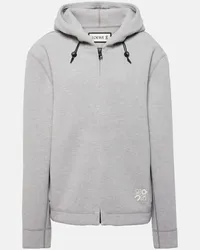 Loewe X On Kapuzenjacke aus Jersey Grau