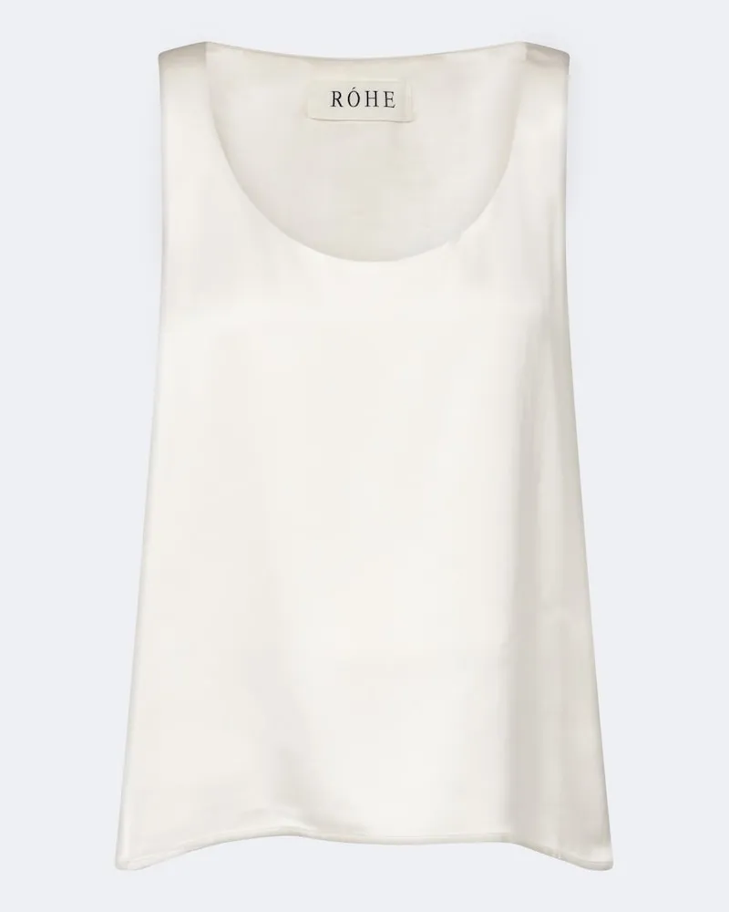 Róhe Róhe Top aus Twill Weiß